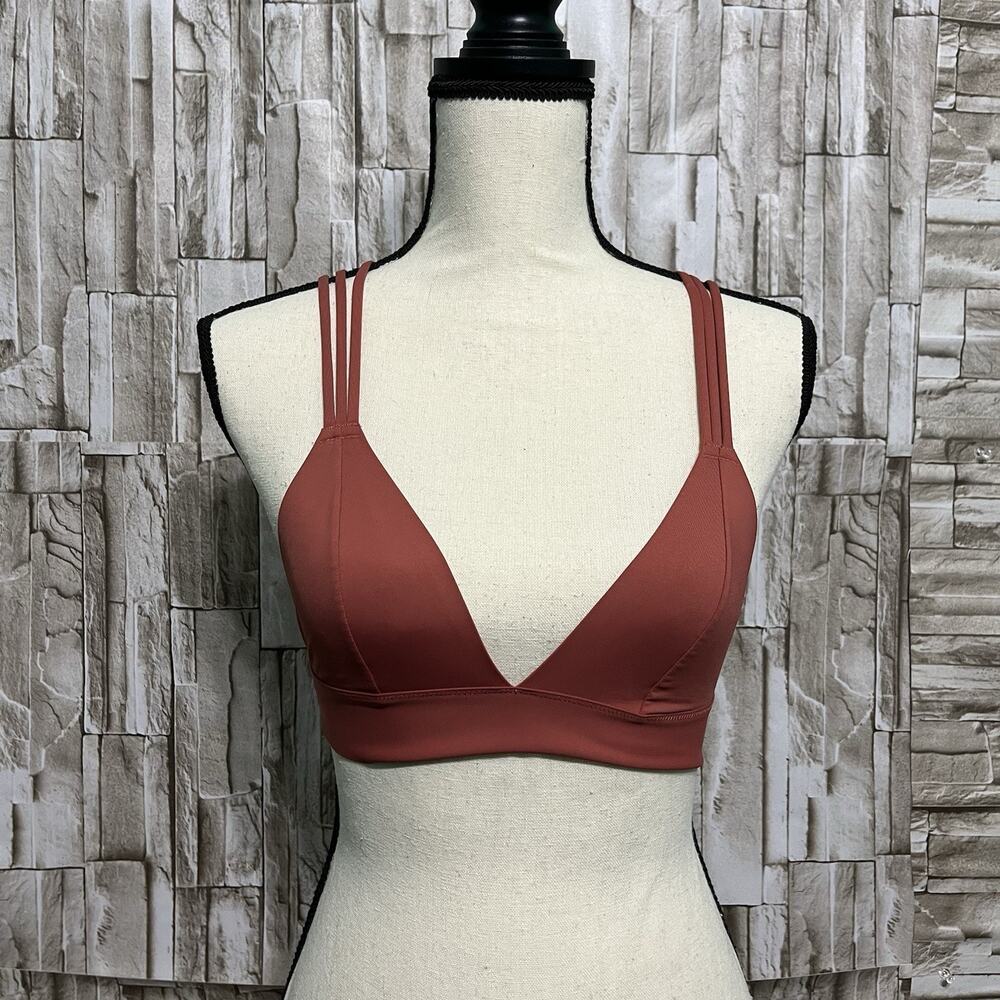 Victorias Secret PINK Tie Dye Bralette Bra XS Mauve Strappy Pullover Wireless